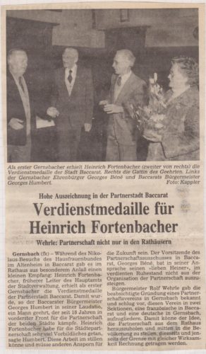 Zeitungsartikel von 1982